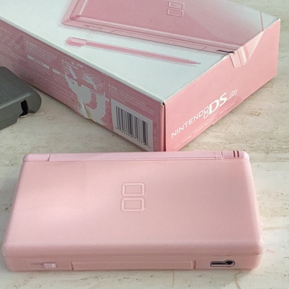 Nintendo DS Lite Pink Console & Charger Box Jelly Belly Ballistic Beans DS Game - Picture 7 of 14